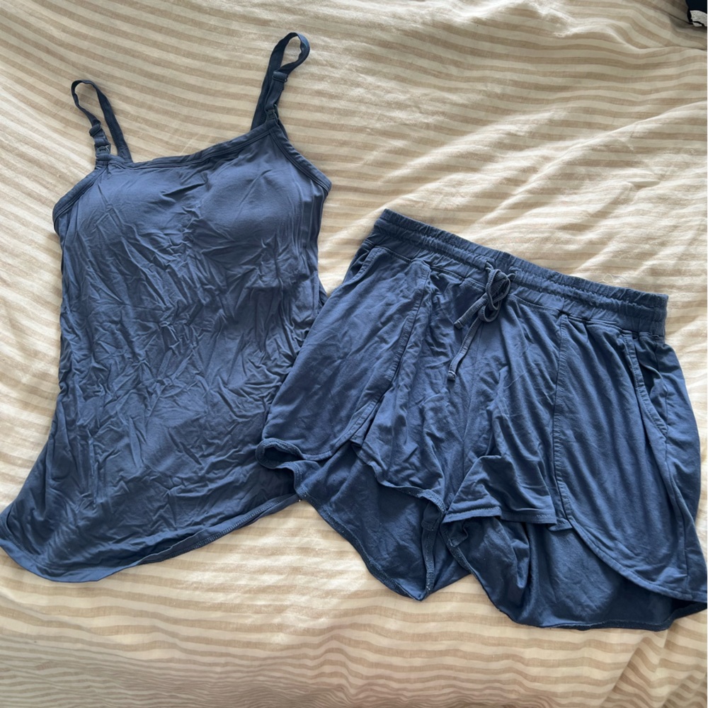 Kindred Bravely Lounge Around Maternity and Nursing Pajama Set